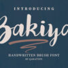 Bakiya preview pic 01 Bakiya | Handwritten Brush Font