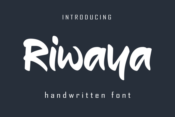 Riwaya Preview 01 Riwaya | A Handwritten Font