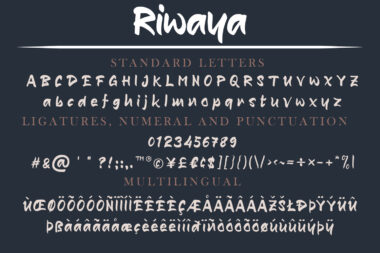 Riwaya Preview 02 Riwaya | A Handwritten Font