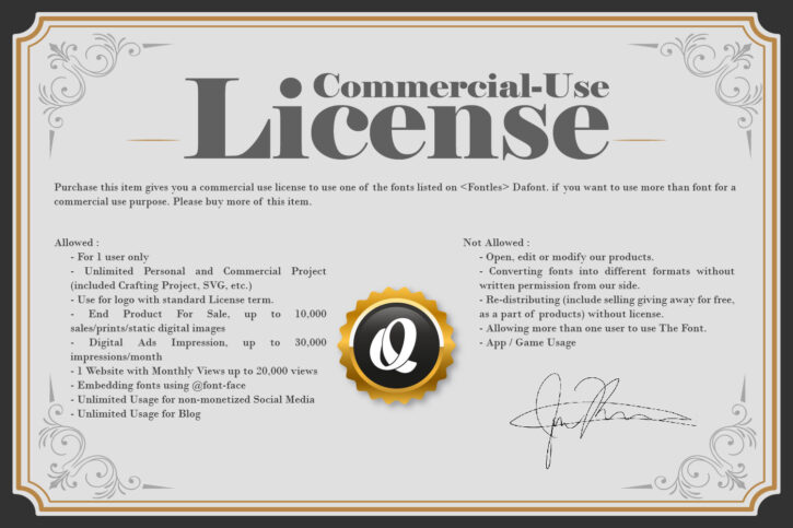 License 01 1 01 Commercial Use License