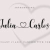 Julia Carlos Preview 01 Julia Carlos | A Handwritten Script