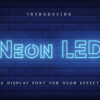 Leon LED Preview 01 Neon LED V2 | Display Font For Neon Effect