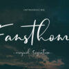 Fansthome Preview 01 Fansthome | a modern Calligraphy font with magical Signature effect