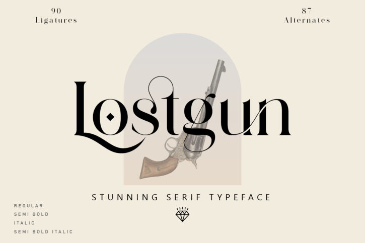 Lostgun Preview 01 Lostgun | Stunning Serif Typeface